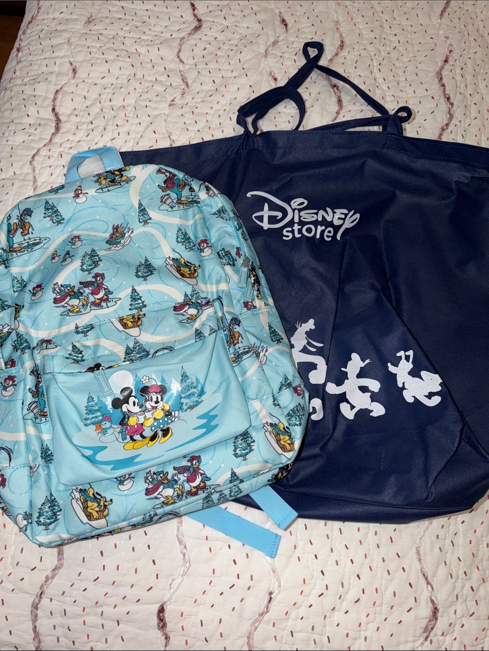 NWT Disney Backpack Mickey Mouse Minnie Mouse with Padded Laptop Pocket